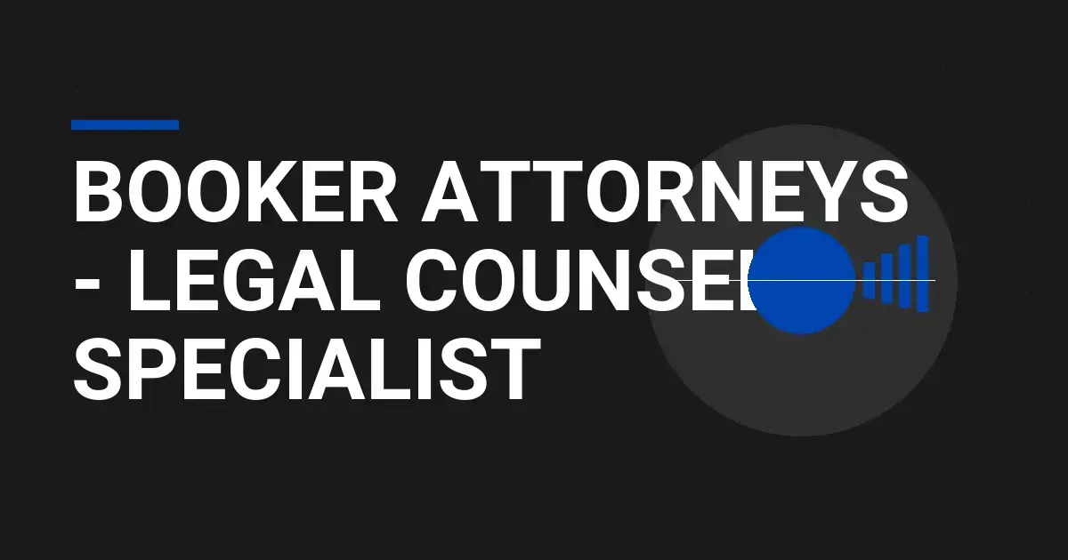 Booker Attorneys - Legal Counsel Specialist