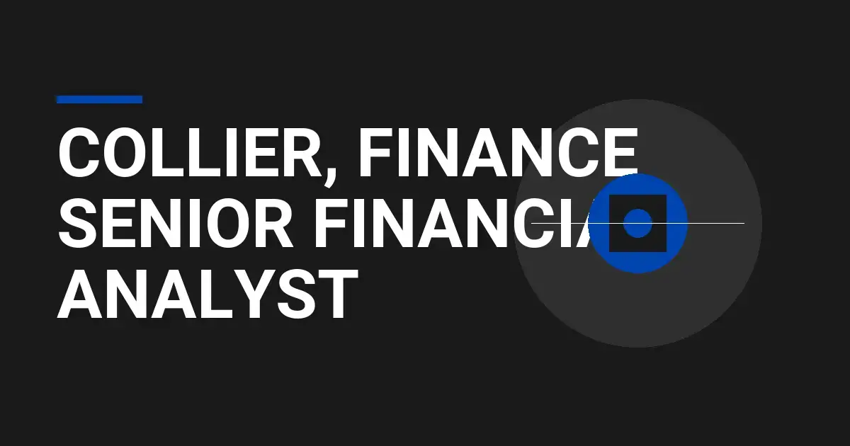 Collier, Finance Senior Financial Analyst