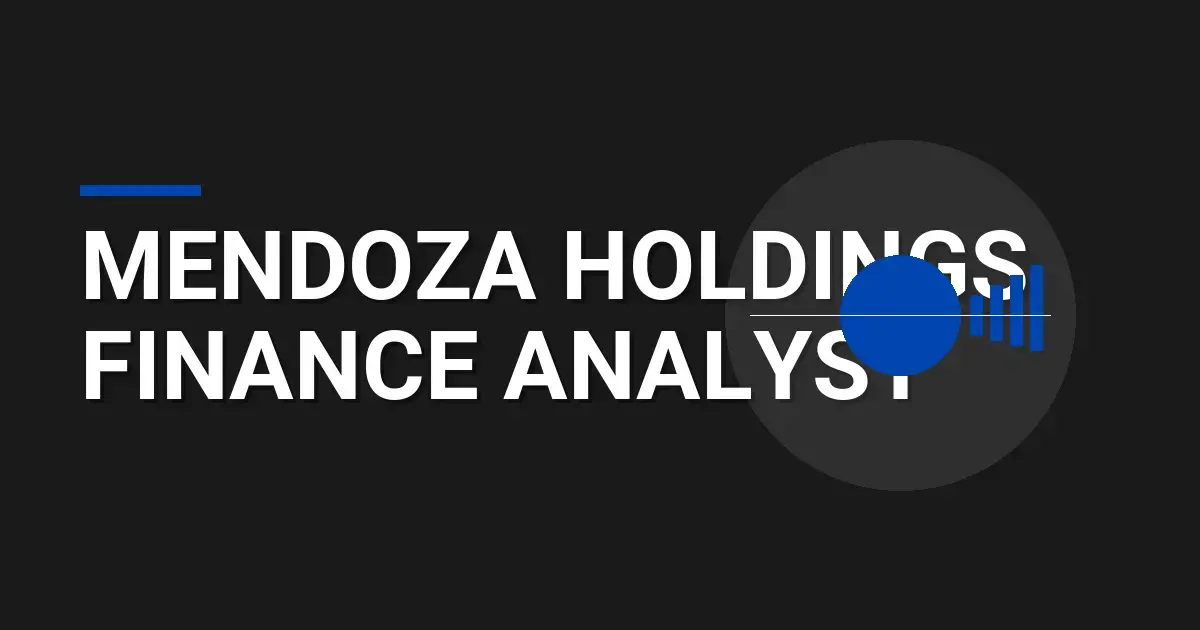 Mendoza Holdings Finance Analyst
