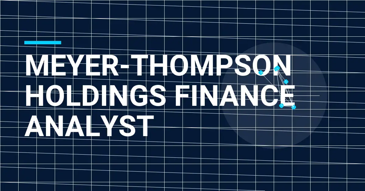 Meyer-Thompson Holdings Finance Analyst