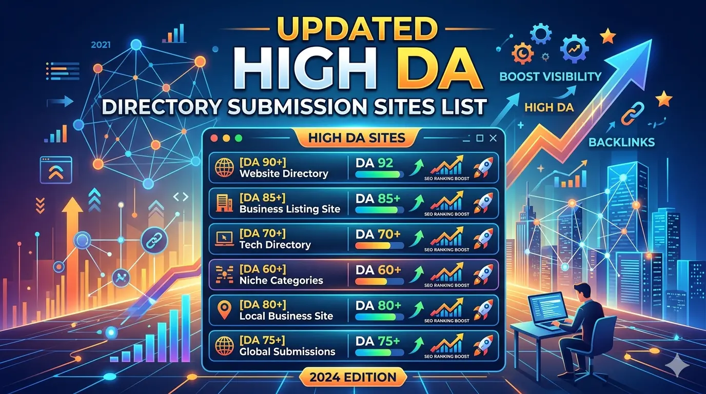 Updated High DA Directory Submission Sites List