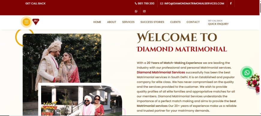 💎 Start Your Forever with Diamond Matrimonial