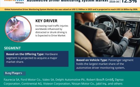 Automotive Driver Monitoring System Market Overview 2025–2030: Share, Size & Future Trends