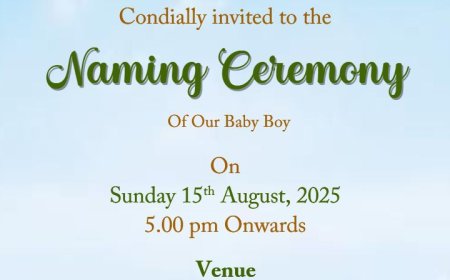 elegant naming ceremony invitation