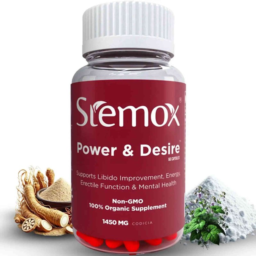 Power Desire: Herbal Libido & Male Health Supplement 1450mg